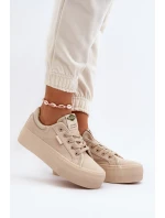 Dámské tenisky na platformě Lee Cooper LCW-24-31-2181 béžové Dámské tenisky na platformě Lee Cooper LCW-24-31-2181 béžové