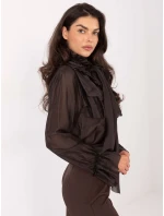 Košile IT KS 28882.03 tmavě hnědá