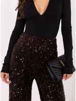 Kalhoty MI SP 4323C.28 tmavě hnědé