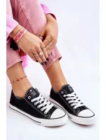 Dámské klasické tenisky černé a bílé Ecoma