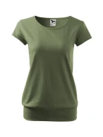 City tričko dámské khaki City tričko dámské khaki