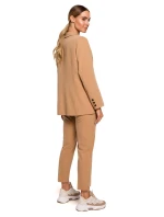 Dámské sako M602 hnědé - MOE Dámské sako M602 hnědé - MOE