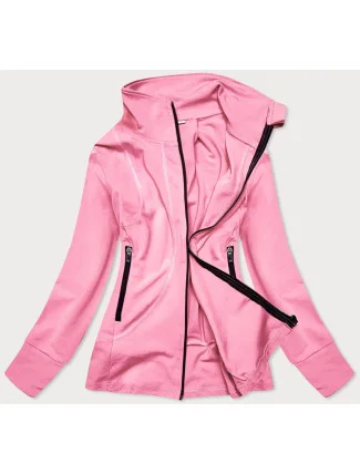 Světle růžová dámská mikina se stojáčkem (HD150-25) Světle růžová dámská mikina se stojáčkem (HD150-25)