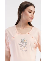 Dámská noční košile mateřská Čáp s kloboukem