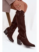 Kozačky na podpatku  model 219860 Step in style