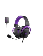 Herní sluchátka Havit H2002+U (černo-fialová)