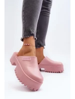 Dámské pantofle na platformě Big Star - růžové Dámské pantofle na platformě Big Star - růžové