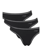 SLOGGI GO CRUSH TANGA 3PACK BLACK