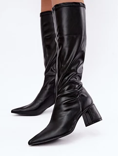 Kozačky na podpatku  model 232112 Step in style