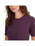 Dámské tričko 4F F2971 tmavě fialové 4FWAW25TTSHF2971 50S
