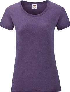 Fruit of the Loom Lady-Fit Valueweight T Dámské tričko 16.1372 heather purple