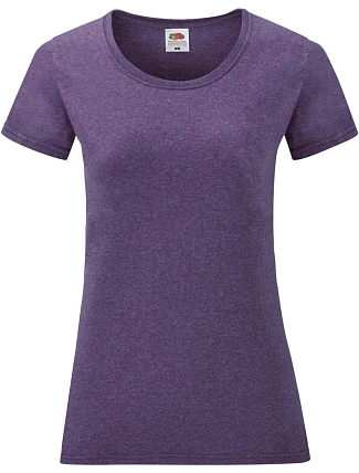Fruit of the Loom Lady-Fit Valueweight T Dámské tričko 16.1372 heather purple Fruit of the Loom Lady-Fit Valueweight T Dámské tričko 16.1372 heather purple