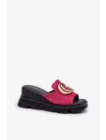 Dámské Sandály Z Eko Semiše Na Klínu A Platformě Se Zlatou Dekorací Vinceza 58295 Fuchsie Dámské Sandály Z Eko Semiše Na Klínu A Platformě Se Zlatou Dekorací Vinceza 58295 Fuchsie