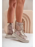 Kožené Semišové Boty Na Platformě Zateplené Maciejka 06565-04 Béžové Kožené Semišové Boty Na Platformě Zateplené Maciejka 06565-04 Béžové