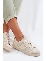Dámské síťované tenisky Big Star TT274292 Béžové