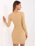 Šaty FN SK 4607.16X velbloud Šaty FN SK 4607.16X velbloud