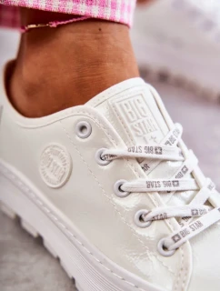 Módní lakované tenisky Big Star KK274045 Bílá