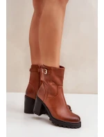 Boty na podpatku model 204673 Step in style Boty na podpatku model 204673 Step in style