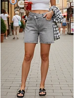 Dámské džínové šortky šedé FashionStreet SY0495