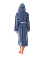 Dámský župan Tampa duo s kapucí 3959 denim světlý - Vestis