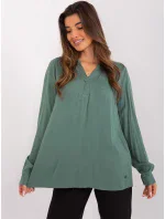 Halenka D73792M11081A khaki barva Halenka D73792M11081A khaki barva