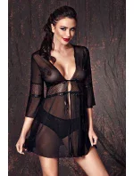 Černé negližé Camelie + kalhotky ZDARMA! - Anais Černé negližé Camelie + kalhotky ZDARMA! - Anais