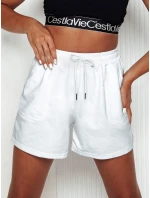 Dámské teplákové šortky PELLA white FashionStreet SY0413 Dámské teplákové šortky PELLA white FashionStreet SY0413