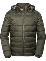 Russell Athletic 440M Pánská Nano bunda s kapucí 10.440M dark olive Russell Athletic 440M Pánská Nano bunda s kapucí 10.440M dark olive
