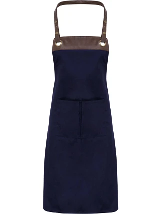 Premier PR 123 Zástěra s laclem "Espresso" 39.0123 navy/brown