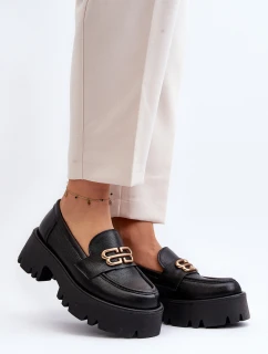 Zazoo 20164 Dámské Mokasíny Z Pravé Kůže Černé