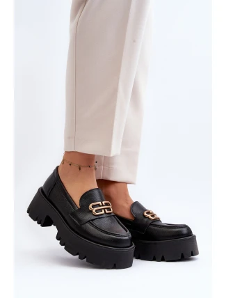 Zazoo 20164 Dámské Mokasíny Z Pravé Kůže Černé