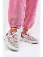 Dámské Sportovní Boty Se Síťovinou A Hroty Šedé Ogalda