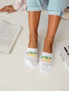 Dámské Ponožky Microstopky Bavlněné Limoncello Bílé