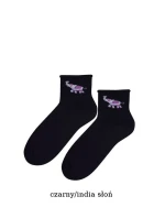 Vzorované netlačící ponožky Steven art.099 35-40