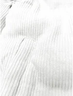 Bílá dámská manšestrová bunda s vysokým stojáčkem J Style (5M3230-281)