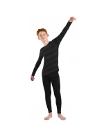 Odlo dětský set spodního prádla dlouhý ACTIVE WARM ECO SET velikost 92cm Black Grey
