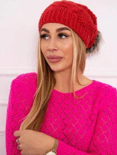 Fleecová čepice Sandra K210 raspberry