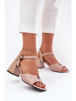 Sandály na podpatku model 213185 Step in style Sandály na podpatku model 213185 Step in style