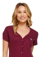 Dámská těhotenská košile 4115 wine - Doctornap Dámská těhotenská košile 4115 wine - Doctornap