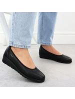 Dámské kožené nazouvací boty černé Rieker L5360-00