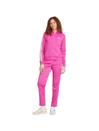 Adidas Essentials dámská tepláková souprava se třemi pruhy růžová JD5436 Adidas Essentials dámská tepláková souprava se třemi pruhy růžová JD5436
