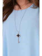 Sada halenky + kalhot s přívěskem modrý