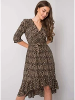 Šaty DHJ SK 13865 1.53P černá a béžová Šaty DHJ SK 13865 1.53P černá a béžová