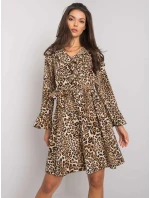 Šaty DHJ SK 13891B 2.72P černá a béžová