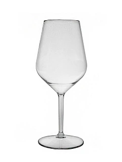 Čirá nerozbitná plastová sklenice na víno 470 ml 6 pack