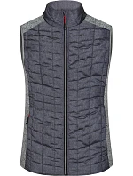Daiber JN 739 Dámská pletená hybridní vesta 02.0739 light melange/anthracite melange Daiber JN 739 Dámská pletená hybridní vesta 02.0739 light melange/anthracite melange
