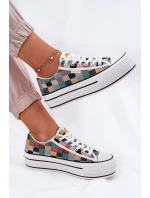 Vzorované Dámské Tenisky Na Platformě Lee Cooper LCW-25-31-3441L Multikolor Vzorované Dámské Tenisky Na Platformě Lee Cooper LCW-25-31-3441L Multikolor