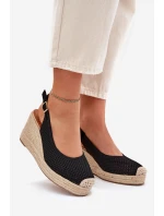 Dámské Sandály Na Klíně S Pletením Černé Tulliata