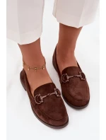 Dámské mokasíny s ozdobným detailem Ambria – čokoládové