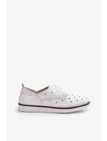 Dámské kožené boty, bílá S.Barski Dámské kožené boty, bílá S.Barski